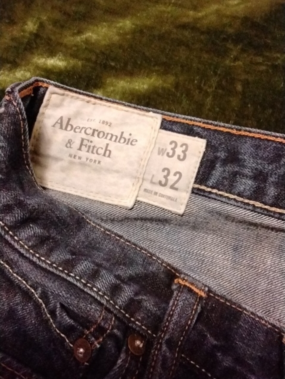 Abercrombie & Fitch Womens Dark Indigo Slim Jeans